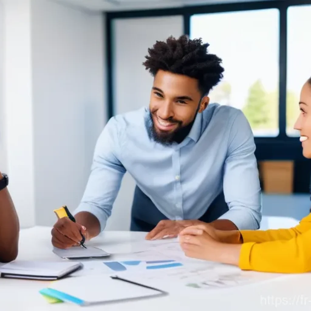 소셜미디어마케터의 네트워킹 팁 - **Prompt 1: Collaborative Brainstorming Session**
    "A group of four diverse young professionals, ...