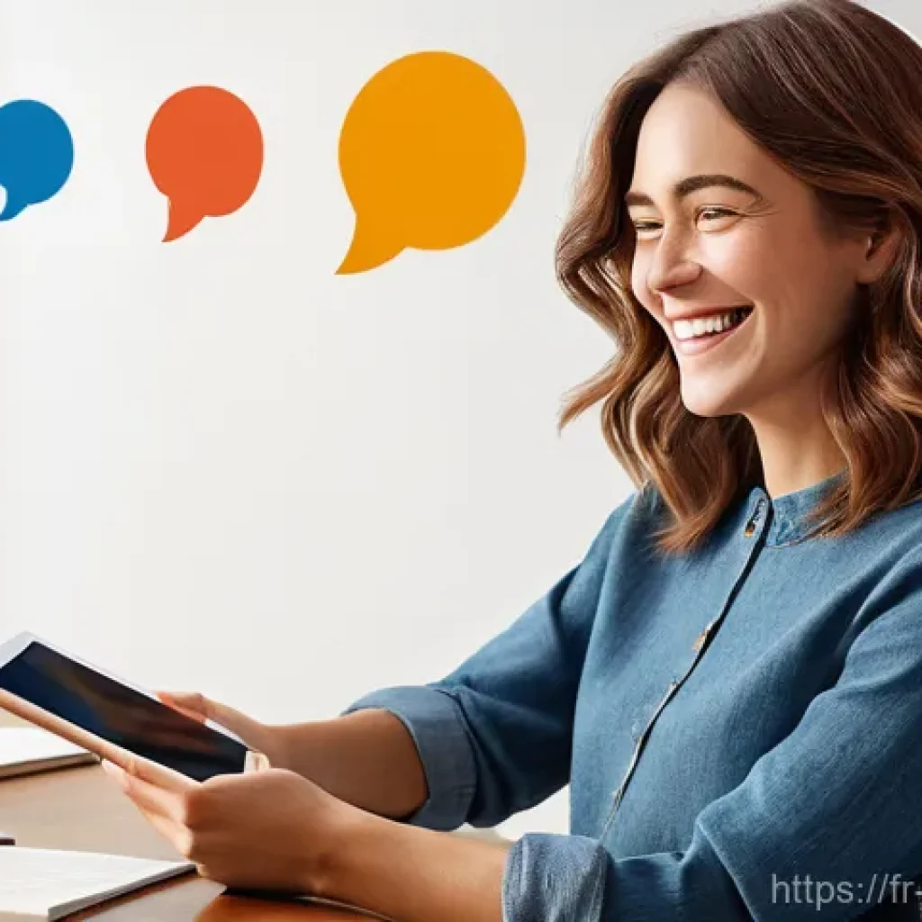 소셜미디어마케팅과 크리에이티브의 조화 - **Prompt:** A content creator, a cheerful and approachable woman in her late 20s, with wavy brown ha...