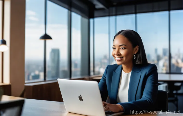 소셜미디어 플랫폼별 마케팅 전략 - **Prompt:** A charismatic female content creator, wearing comfortable yet chic everyday clothing, is...